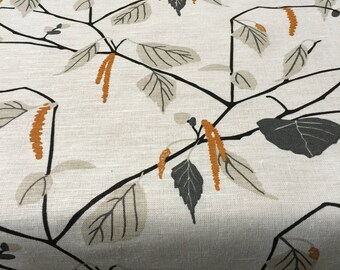Linen Tablecloth Square Rectangle Birch Print