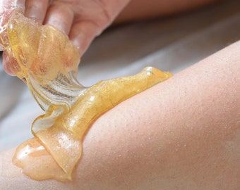 Body Sugaring Paste 8 oz Unscented. Sugar Wax. Hair Removal New Improved Recipe