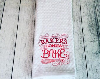 bakers gonna bake kitchen towel embroidered dish towel chef humor funny dish - Bakers Gonna Bake Kitchen Redwork Embroidery Designs bakers gonna bake kitchen towel embroidered dish towel chef humor funny dish - Bakers Gonna Bake Kitchen Redwork Embroidery Designs