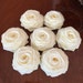 Candle Light Satin Ribbon Rolled Rose, 2.5", Satin Rosette, Wholesale Flower , Floral Embellishment, fabric flower