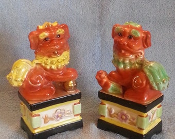 Foo Dogs - A Pair - Shi Shi Dogs
