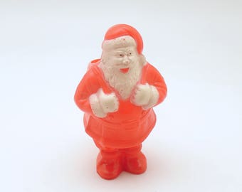Vintage Christmas Decoration Santa Candy Container