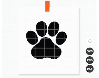 Paw Print SVG, PNG, DXF Files