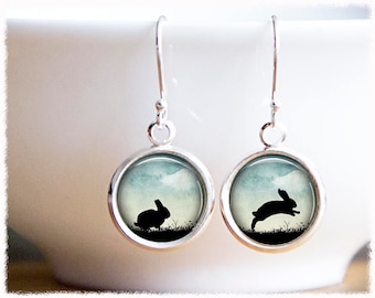 Rabbit Earrings • Bunny Jewelry • Bunny Earrings • Animal Lover Jewelry • Rabbit Gifts