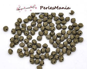 PAX 200 beads spacer beads 5 loops by 4mm BRONZE S114482