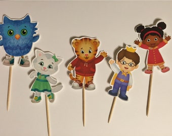 Daniel Tiger Cupcake toppers (picks)
