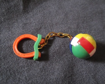 Bakelite Puzzle Ball Key Chain
