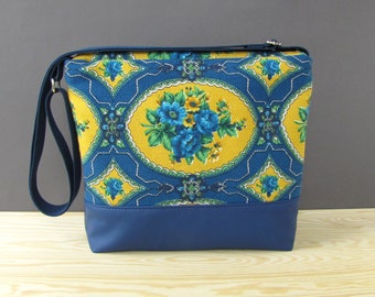 Etno Vegan Messenger Bag | Vintage Bag | Flowery Vintage Vegan Bag | Vegan Shoulder Bag | Vegan Crossbody Bag | Recycled Bag