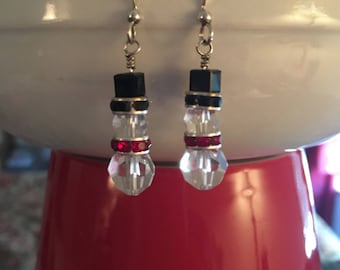 Snowman earrings