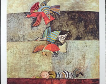 Vintage Print 1977 France, Graciela Rodo Boulanger "Le Reve(The Dream)" GB 7710
