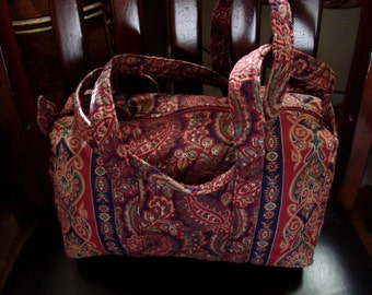Vera Bradley Indiana Original Paisley Pattern 100 Style Shoulder Bag Mint Condition Extremely Rare Find