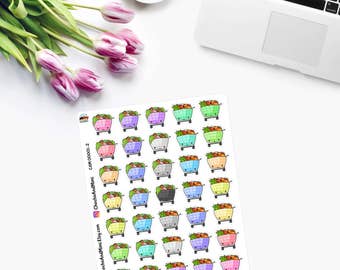 Itty Bitty FOOD SHOPPING - Planner Stickers - CAM00001-2