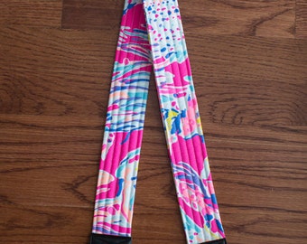 CAMERA STRAP in Lilly Pulitzer 2016 Pink Sunken Treasure