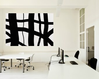 Black and white, Large Abstract Art, Acrylic Painting Minimalist Art, Abstract Painting On Canvas, Modern Art Abstract Classic Wall Art