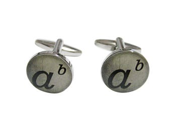 Mathematical A to the Power of B Cufflinks