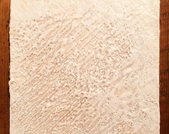 Snow | beeswax encaustic painting