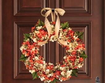 Summer Wreath | Front Door Wreath | Hydrangea Blended Wreath | Wreath | Summer Door Wreath | Housewarming Gift | Hostess Gift