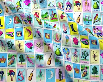 Loteria Fabric - Loteria By Jellymania - Loteria Cotton Fabric By The Yard With Spoonflower
