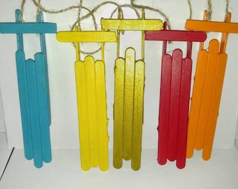 Popscicle stick sleds