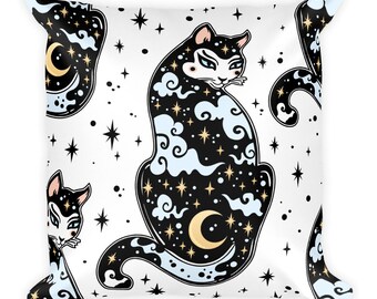 Midnight's Square Pillow