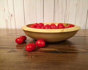 Hand turned wood bowl salvaged box elder maple