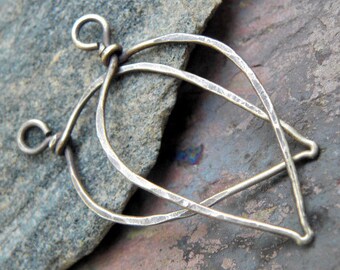 Brass petaldrops, natural or antiqued, handmade findings, PurpleLilyDesigns