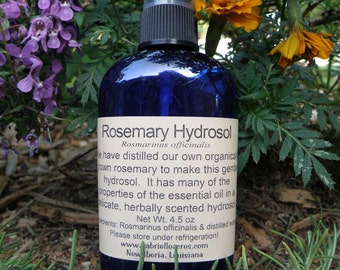 Rosemary Hydrosol, Organically Grown - Copper Still