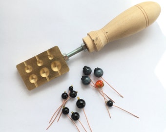 Herramienta de Murano: latón beadroller /marver / modelador para postes de madera y el headpins