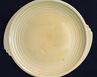 Vintage Edwin K. Knowles Yellow Plate