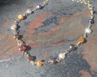 Multi-colored Freshwater Pearl Bracelet