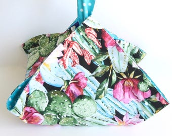 Cactus casserole carrier - Prickly Pear handmade casserole tote - Potluck caddy - Hostess Housewarming gift.
