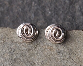 silver earrings, small silver earring studs, sterling silver stud earrings