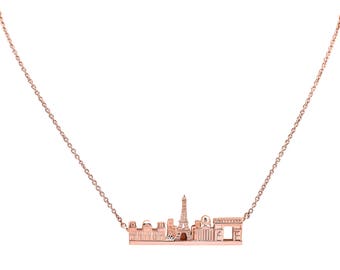 Paris Skyline Rose Gold