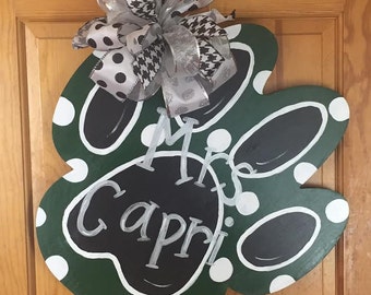 Paw Print Door Hanger - Door Decor