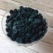 Dark Green Vintage Button, Deep Emerald Green Shirt Buttons, Set of 40, New Old Stock, 5.8" in Diameter