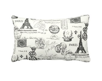 Decorative Throw Pillow Decorative Pillow Cover Black Pillow Cover French Script Pillow Parisian Decor French Decor Pretty Little Liars