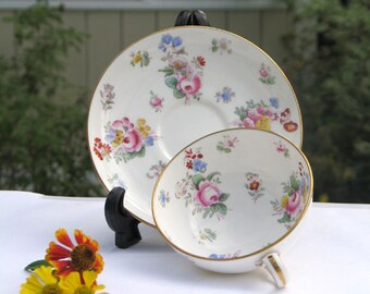 Vintage Minton Floral Cup and Saucer