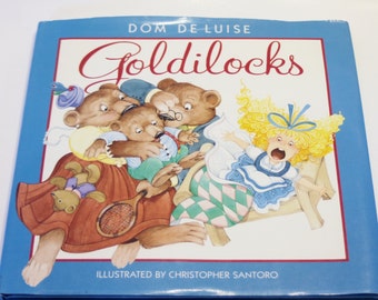 Dom De Luise's Goldilocks Book Illustrated by Christopher Santoro (1992) - Children's Book, Fairy Tale, Vintage Book