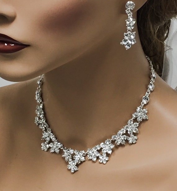 wedding jewelry Bridal jewelry set bridal necklace wedding