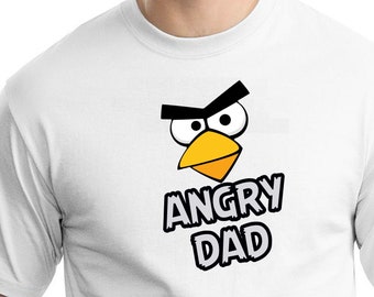 Angry Birds , Iron On Transfer , Angry Birds Daddy , Daddy Birthday Shirt Design , Angry Birds Printable , Instant Download