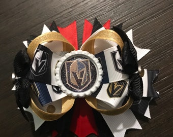 Las Vegas Golden Knights OTT hair bow