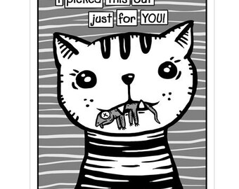 Just for You - Strange Humor All Occasion - GingerDead 5 PACK Greeting cards by Calan Ree