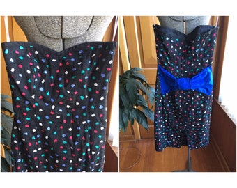Retro strapless wiggle dress - Little Potty Red Shoes brand - size 8