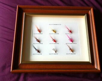 Framed Fishing flies