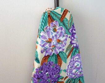 Ironing Board Cover - purple and lavender flowers