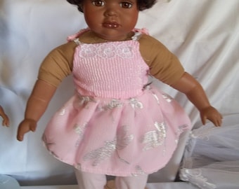 18" doll Pink Dragonfly dress 314E