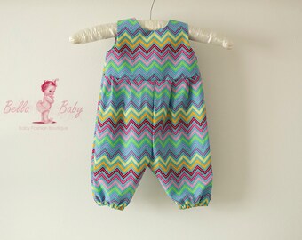 Boys colourful romper, 100% cotton romper, multicoloured boy's summer romper