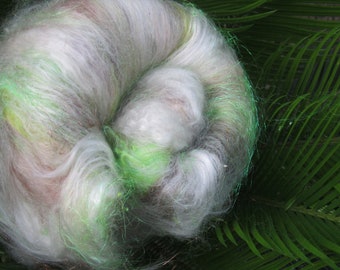 CONFESSIONS, 4.0 oz, fiber art batt for spinning, carded batt, bling batt, ngelina sparkle, felting fiber, art fiber, spinning fiber