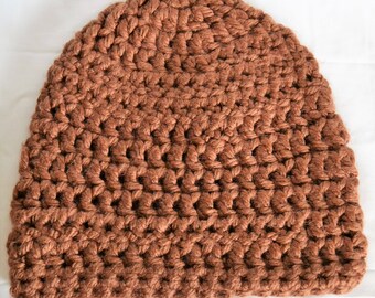 Brown women's crochet hat, women's crochet hat, women's hat