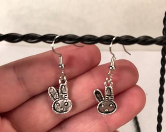 Bunny earrings, Easter earrings, rabbit earrings, Easter jewelry, bunny jewelry, rabbit jewelry, dangle earrings, rabbit charms